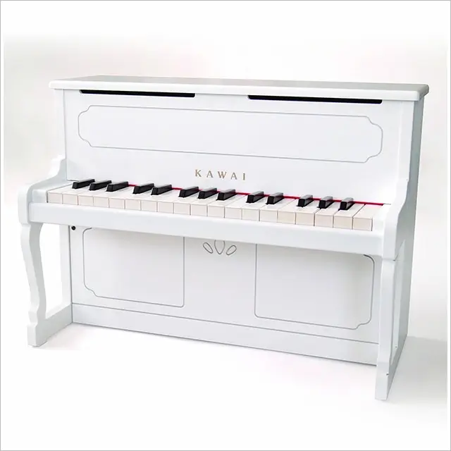 カワイミニピアノアップライトピアノ白